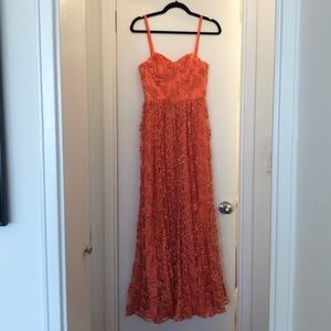 Orange Alice and Olivia gown